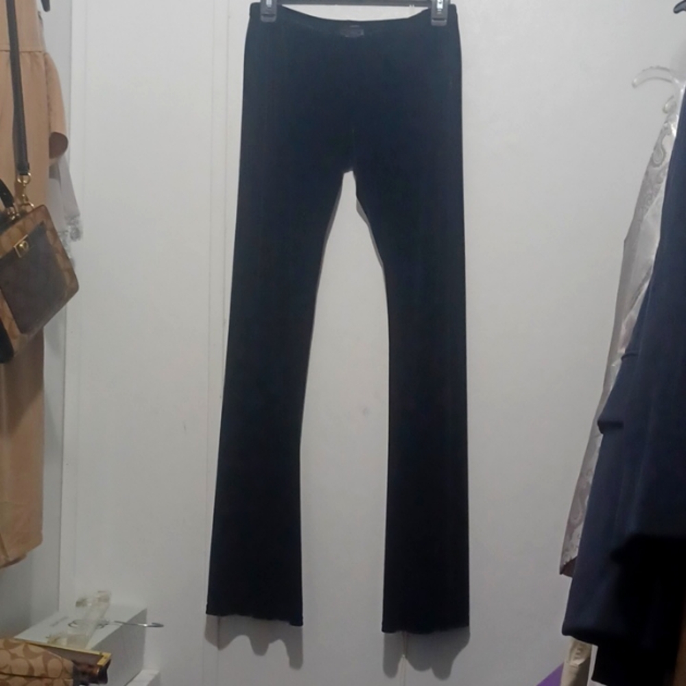 Vixen medium, wide-legged, black spandex polyester pants